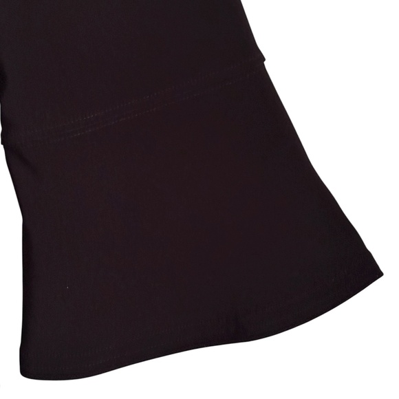 Sympli 3/4 Bell Sleeve Top Size 12 Large Black Pullover Slinky Jersey Knit - Picture 2 of 4